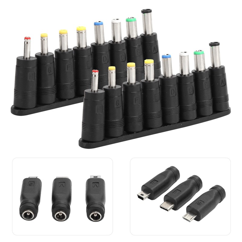 2Pcs USB To DC Cable 11 In 1 Power Cord Interchangeable Plug Connector Computer gallery