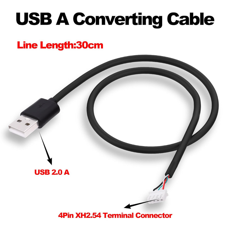 USB a Male to XH2.54 4Pin Motherboard Connector Converting Cable Small 4Pin XH2. gallery