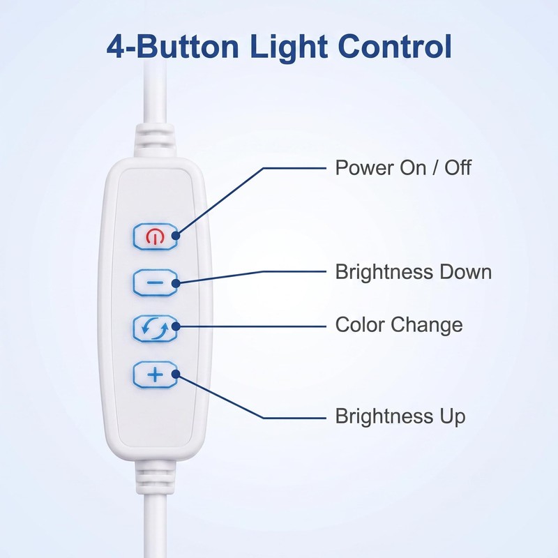 1 Pcs White DC5V USB LED Dimmer Extension Cable with On/Off Switch Adapter LE... gallery