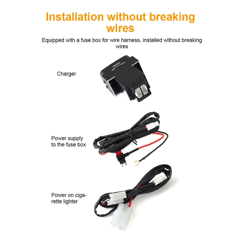 Car USB Charger PD Quick Charge QC3.0 Phone Charging Adapter Outlet Button for M gallery