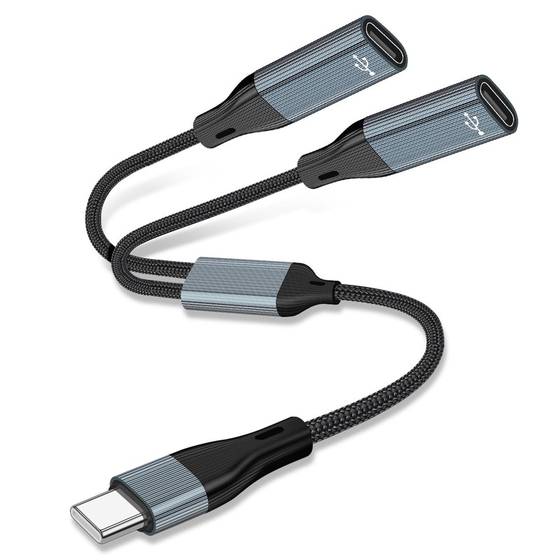 USB Splitter & Headphone Adapter – 2 USB Ports, OTG with iPad , iPad , MacBoo…