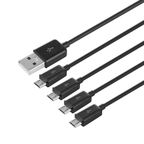 4-In-1 USB to Micro USB Splitter Cable Sync Charging Cable Adapter Cord gallery