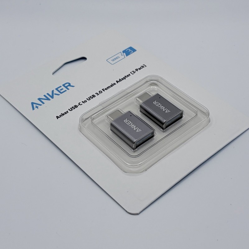 Anker USB-C to USB 3.0 Female Adapter Gray 2-Pack, Type Adapter, MPN B8731 gallery