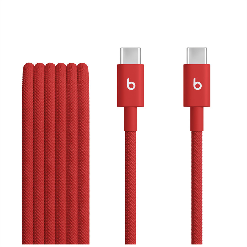 Beats 1.5M 60W USB C to USB C Woven Cable Rapid Red – MDGF4ZM/A