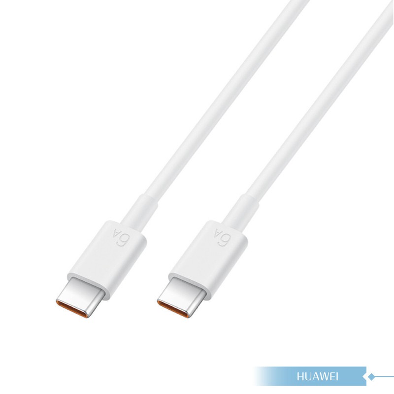 Original Huawei Official 6A Type-C to Type-C Charging Cable 1m (CC801) – White gallery