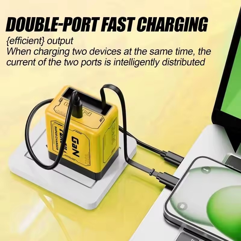 3 In 1 GaN Charger Scalable 80w Max Fast Charger Module With Type C & USB Ports gallery