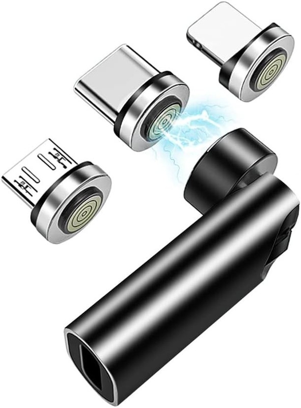 USB C Magnetic Adapter 3 in 1 usb c magnetic adapter 1pack black
