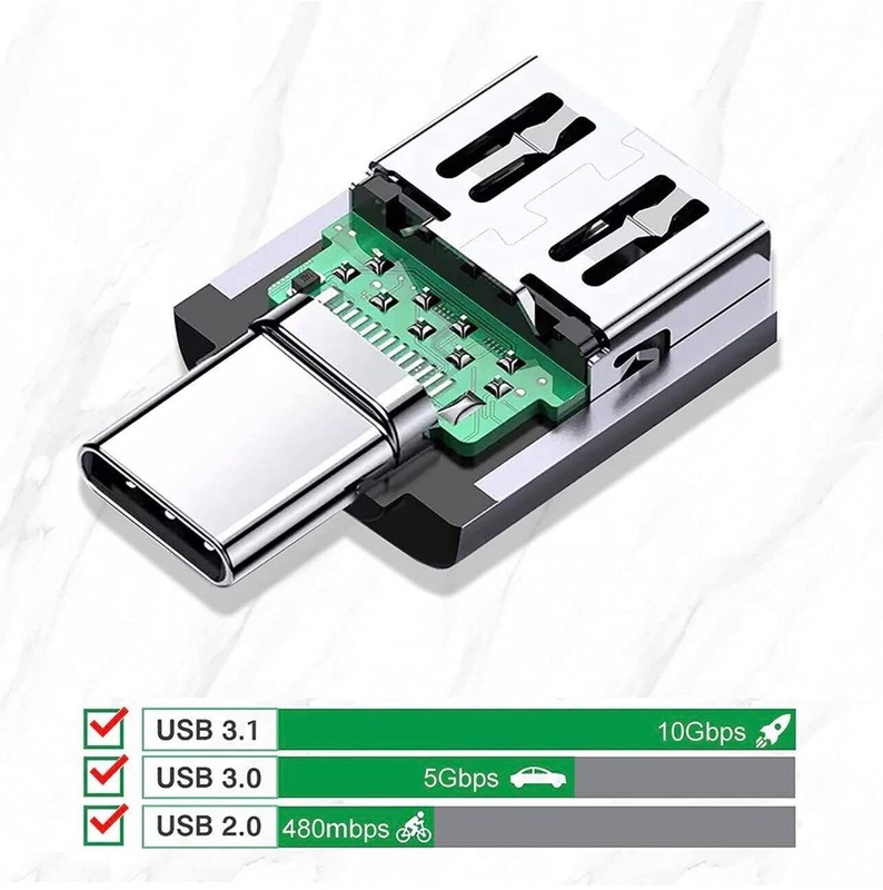 USB C Male to USB Type A Female Adapter Sync Data Hub OTG Function Type USBC 10P gallery