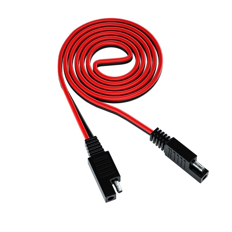 Dual SAE Socket Connecting Cable 100CM SAE to SAE Connector Extension Cable