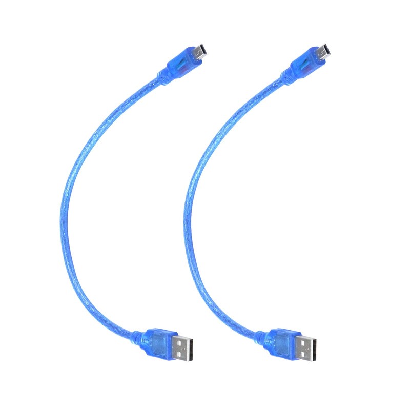 1-Feet Mini USB 2.0 Cable A-Male to Mini-B 30cm Length Pack of 6 gallery