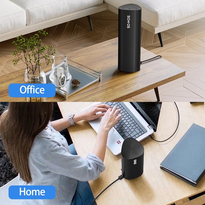 Wireless Charger Compatible with Sonos Roam Gen 2nd/1st, Magnetic Charging Ba... gallery