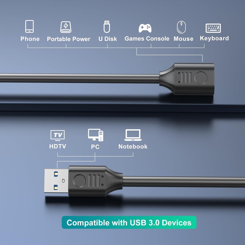 90 Degree USB 3.0 Switch Extension Cable 5Gbps Data Transmit Right 30 cm PC gallery