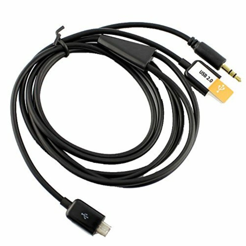 3.5mm Car Aux Audio Micro USB Data Charger Cable for Samsung HTC Google Nexus gallery