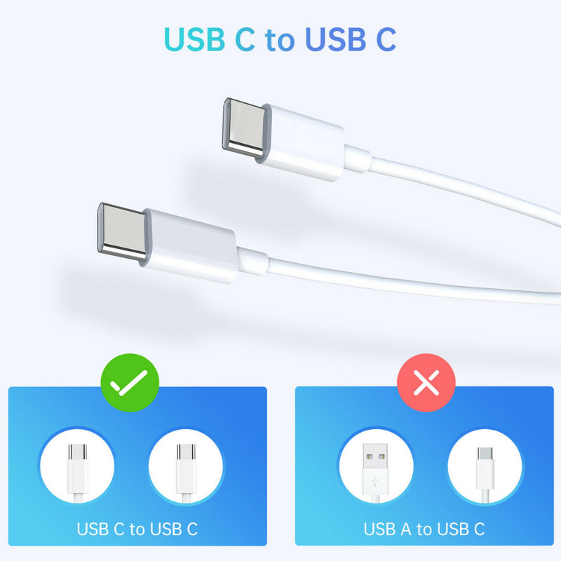 For iPhone 17/16/15 Samsung 60W USB-C to USB C Cable Fast Charger PD Cord Lot gallery