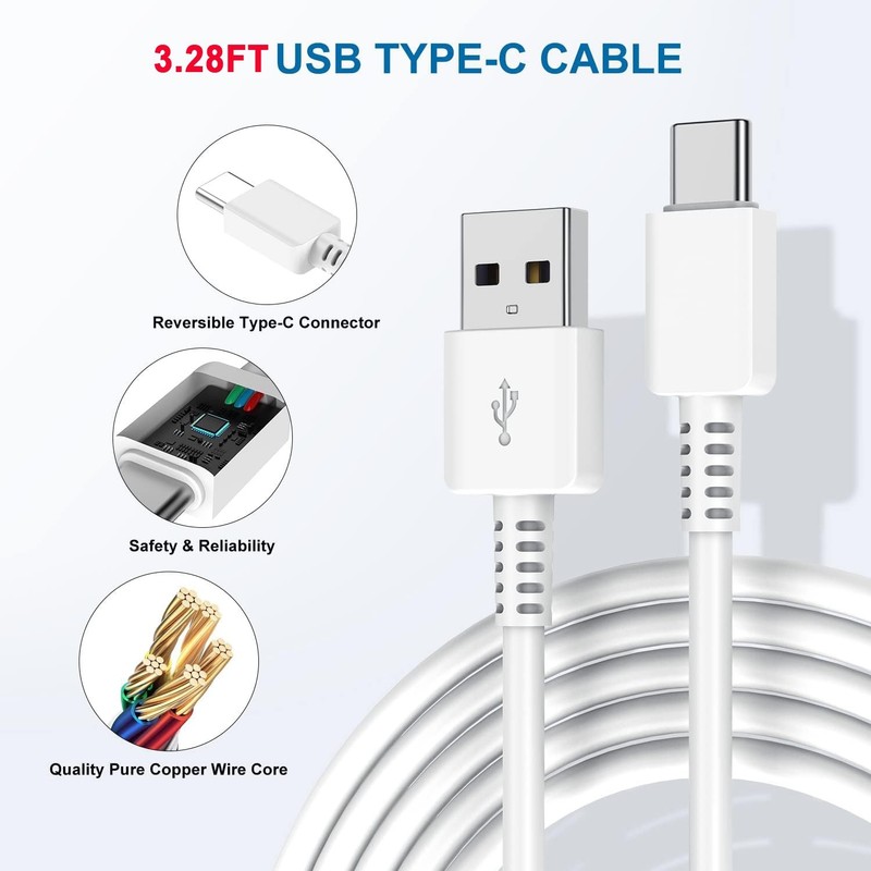 USB-C to USB-A Sync & Charge Cable Data Sync All Phones and Tablets 1meter gallery