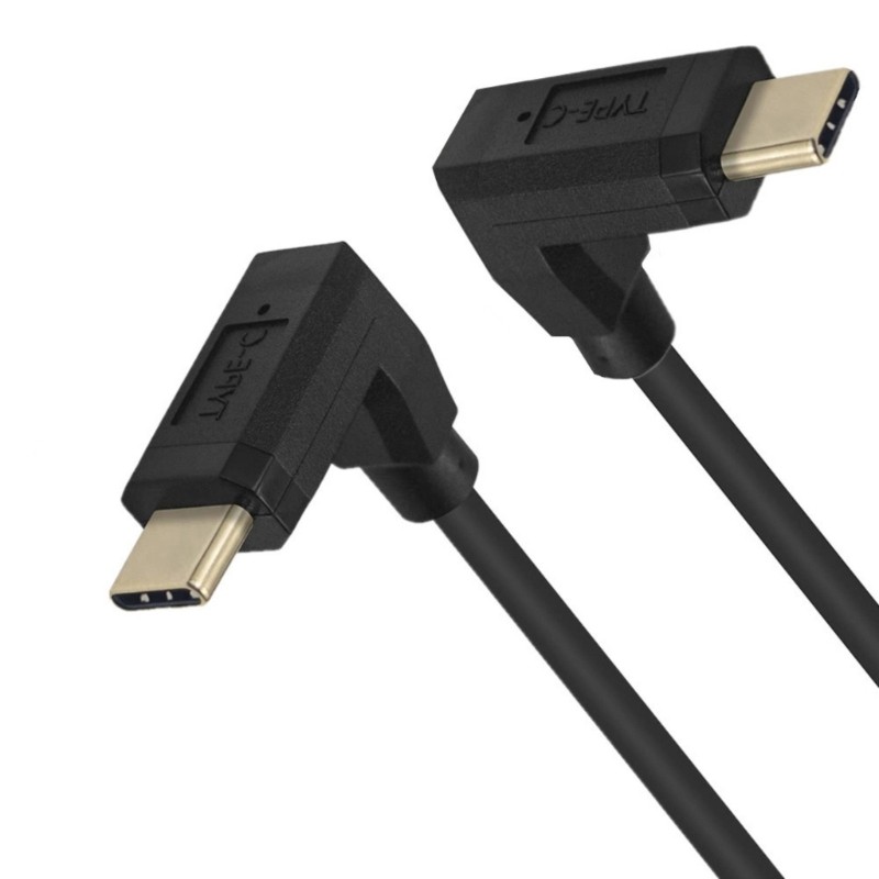 Right Angled Type C Cable Male to Male Fast Charging Cord 10Gbps Data Transfer gallery