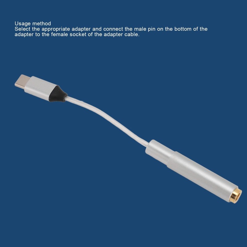 USB C to AUX Audio Cable Adapter, 3.5mm 4.4mm Headphone Jack for Smartphones gallery