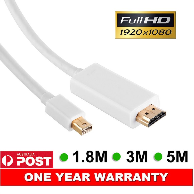 1.8M Mini Displayport MDP to HDMI Cable Cord For Microsoft Surface Pro 4 3 Book