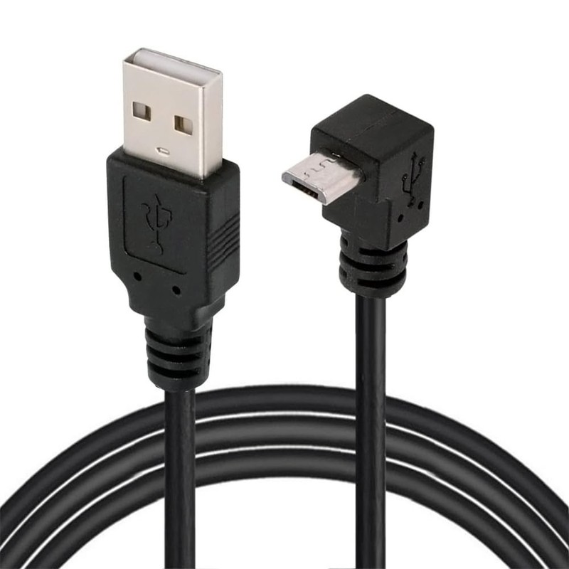 Up Angled 90 Degree Micro USB 2.0 Type 5Pin to USB 2.0 Type-A Data Charge Cab... gallery