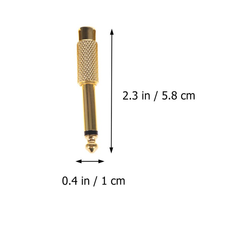 5 Pcs Audio Video Connectors Cable Gold Plated Adapter gallery