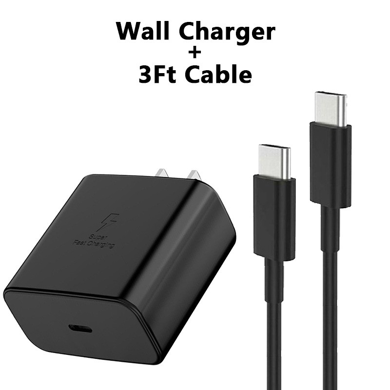 45W Super Fast Charging USB Type C Wall Charger For Samsung S25 FE S24 A17 A16