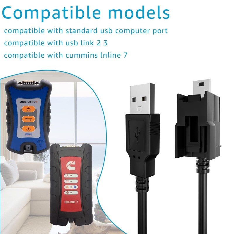 404032 USB Replacement Cable For Nexiq USB Link 2 Standard Computer Port gallery