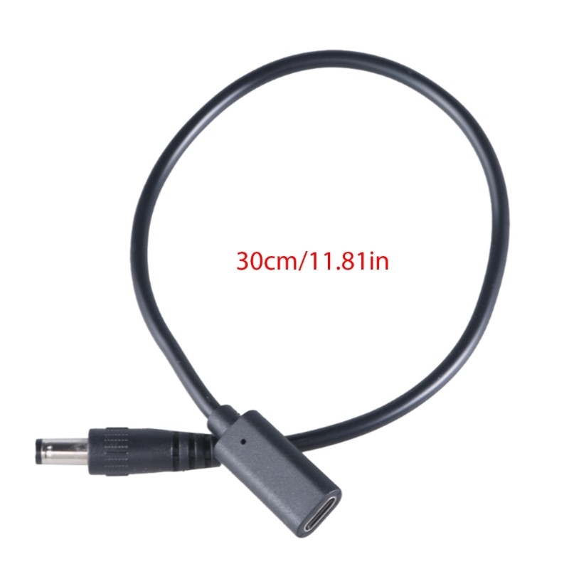 Type C Female to DC5525 Male Extension Cable Power Cord Wire Support 3A Current gallery