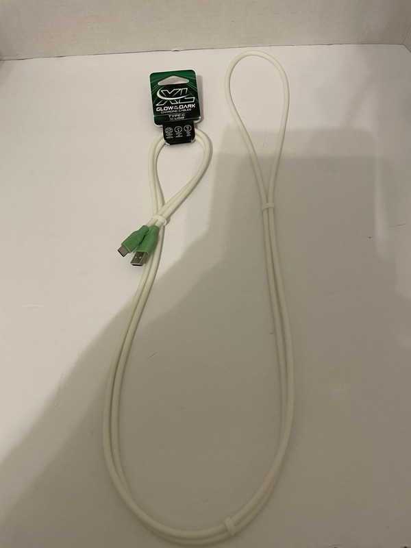 GLOW IN THE DARK XL 7FT TYPE C TO USB GREEN CHARGING CABLES BLACKBERRY SAMSUNG gallery