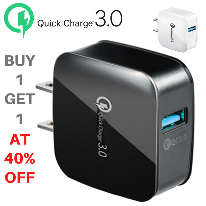 18W QC 3.0 Quick Charge Wall Charger USB Fast Adapter For iPhone iPad Samsung LG