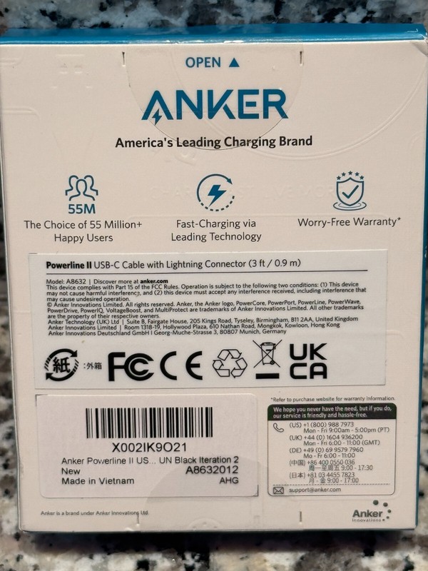 Anker Series 3 USB C to MFi-Certified Cable 3ft Silicone iPhone iPad A8632 gallery