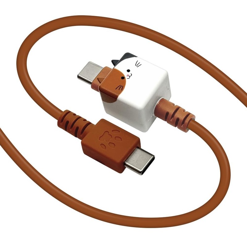 Mobanyaa Mochimochi Cable Charging Communication Cable USB Type-C to 1.0m Mikke