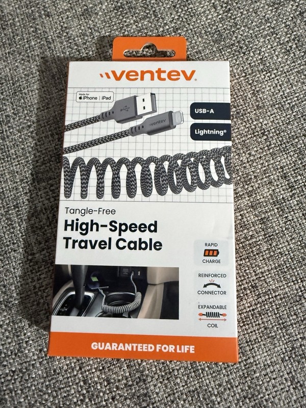 Ventev USB-A to MFI-CERTIFIED LIGHTNING Cable FOR IPHONE/IPAD – Expandable