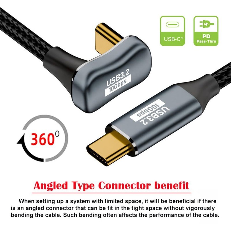USB 3.1 USB-C C Male to Male Cable 10Gbps Data Transfer 100W PD Charging Cord... gallery