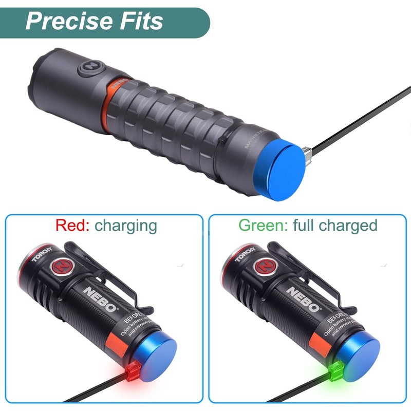 Charger for NEBO Flashlight Torchy 2K/Torchy 1000/Swyvel 1000, Replacement Ma... gallery