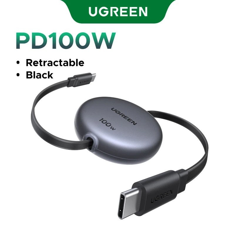 UGREEN Retractable 100W USB C Cable Fast Charging Cord For Xiaomi Samsung NEW