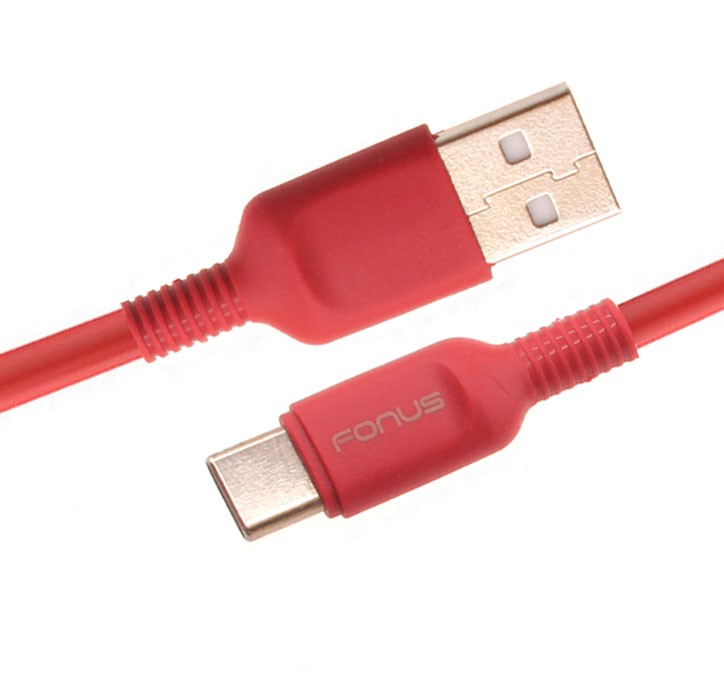 For Moto G/G Power/G Play/Edge/Plus/Stylus- 6ft USB-C Cable Red Charger Cord