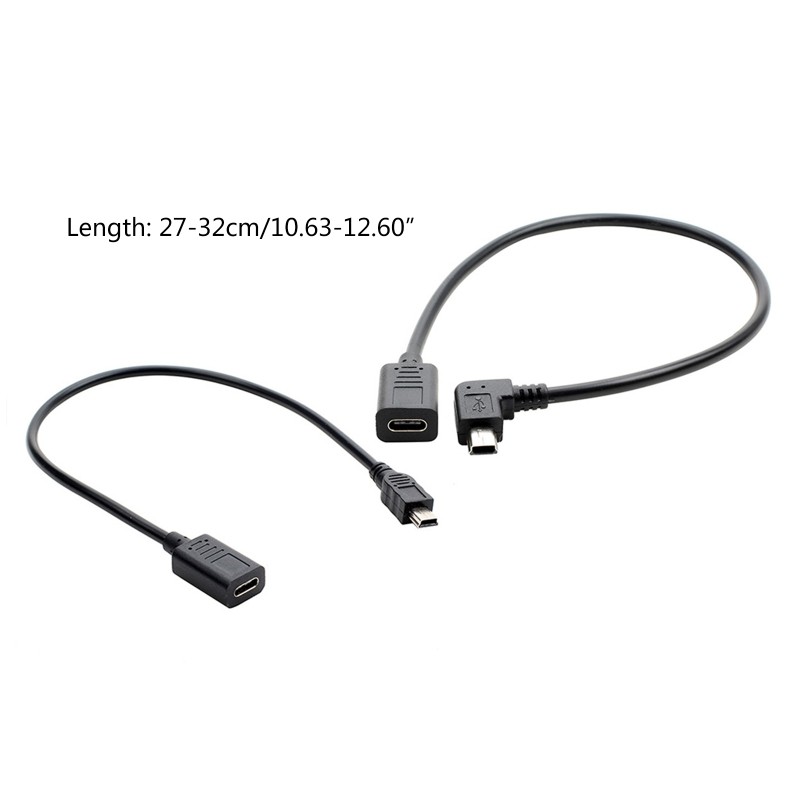 USB C Female to Mini Male Adapter Type C to A Charger Cable Adapter for Phone PC gallery