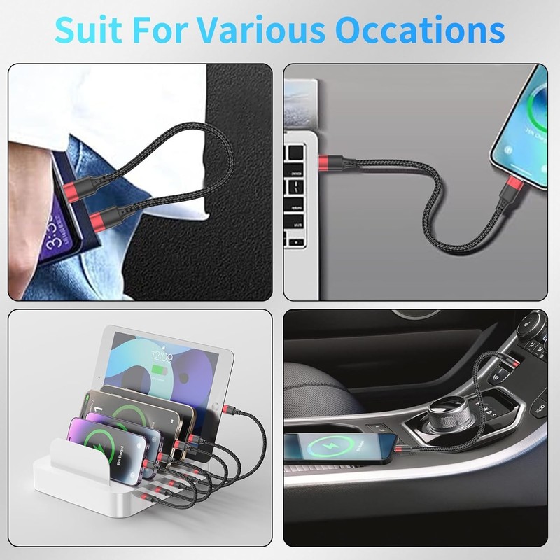 6 Inch Short USB C to USB C Cable, 0.5Ft 3 Pack Short USB C Charger Cable Braide gallery