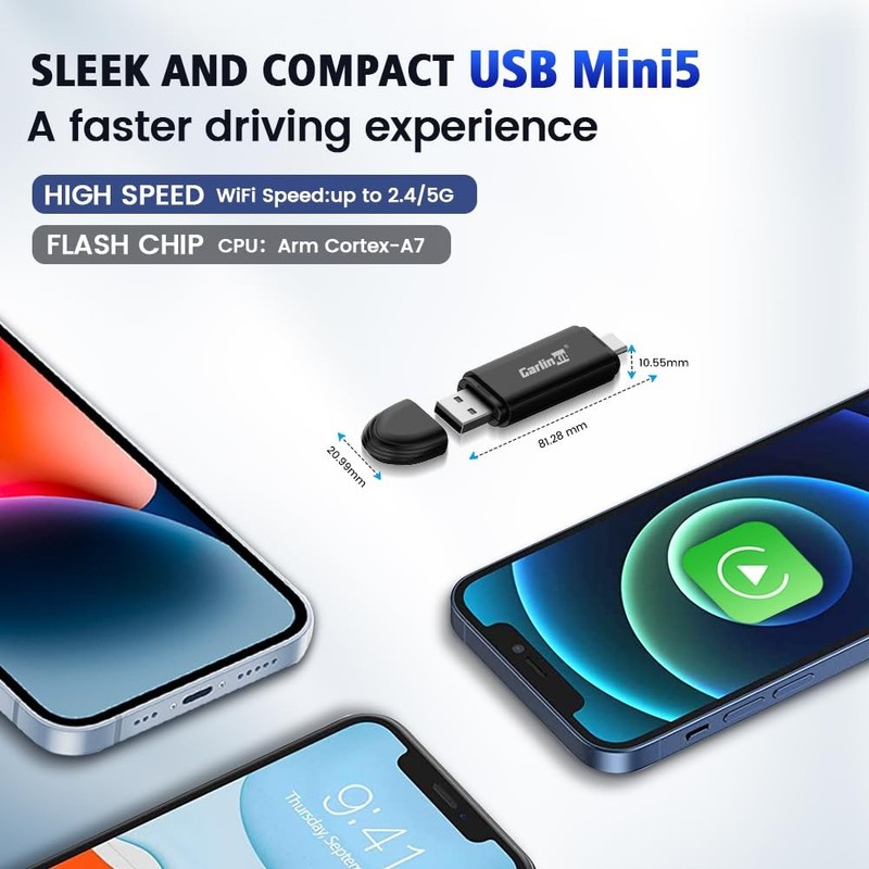 Wireless CarPlay Adapter MINI SE for iPhone, Convert OEM Wired to Wireless Ca... gallery