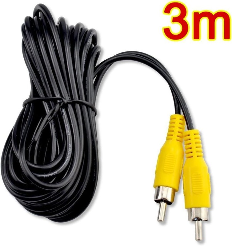 Braided 3M RCA Audio/Video Cable - Male to Male with Yellow Boot for Easy Setup gallery