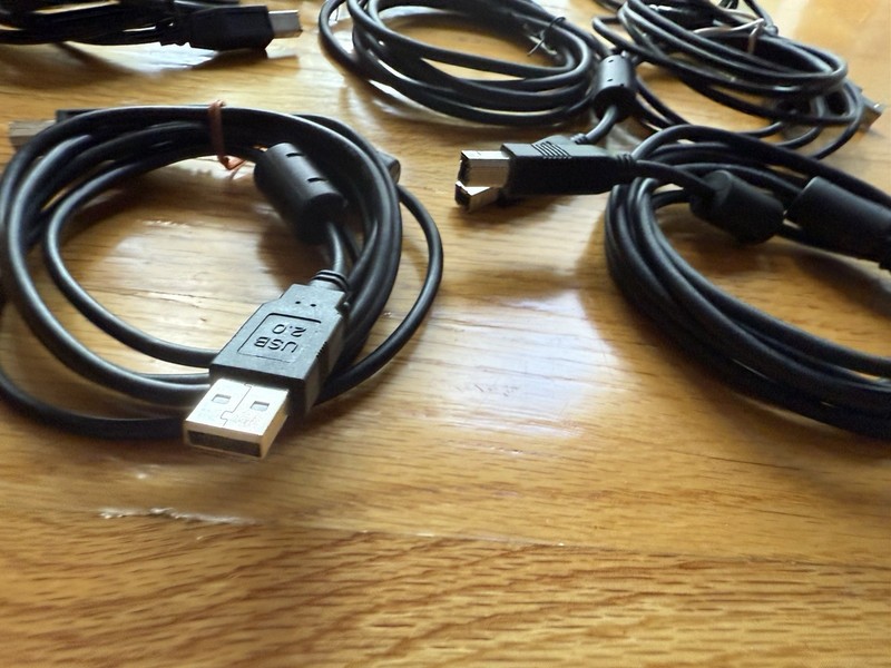 USB 2.0 A to Type B Male Data Sync cable for PC Scanners Printers etc. Lot Of 8 gallery