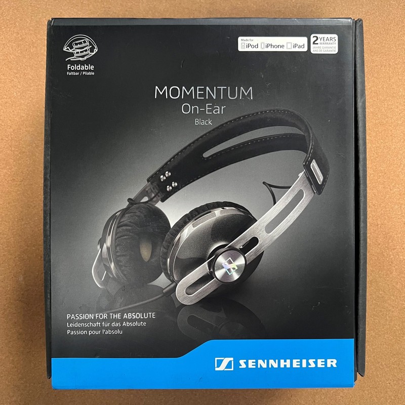Sennheiser MOMENTUM on-Ear 1st Gen Black Wired on-ear Headphones For iPhone/iPad