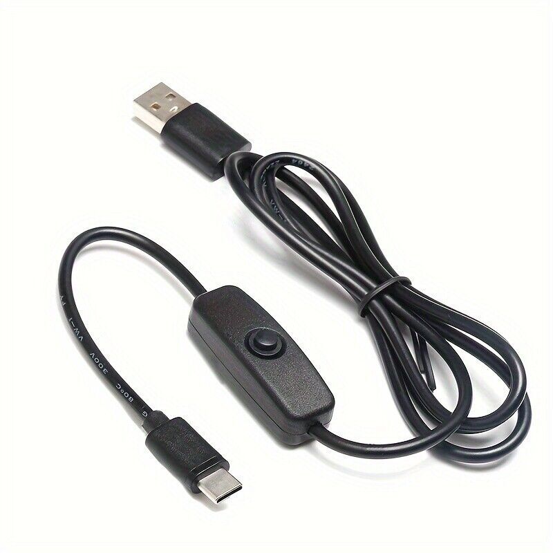 2/5/10-Pack USB Type-C Cable with On/Off Switch, 5V Fast Transfer, Compatible wi gallery