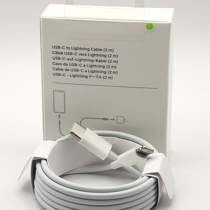 New Apple USB-C to Lightning Charging Cable 2M White, MQGH2ZM/A, Quality Assured gallery