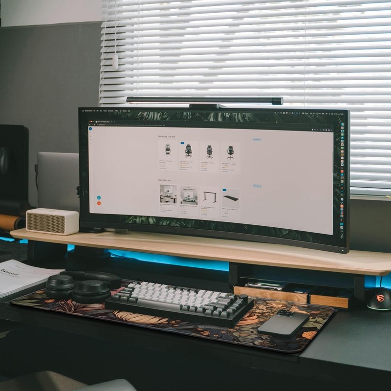 Gaming Mouse Pad with Anti-Slip Rubber Base, Extended Large Computer Mouse Ma... gallery