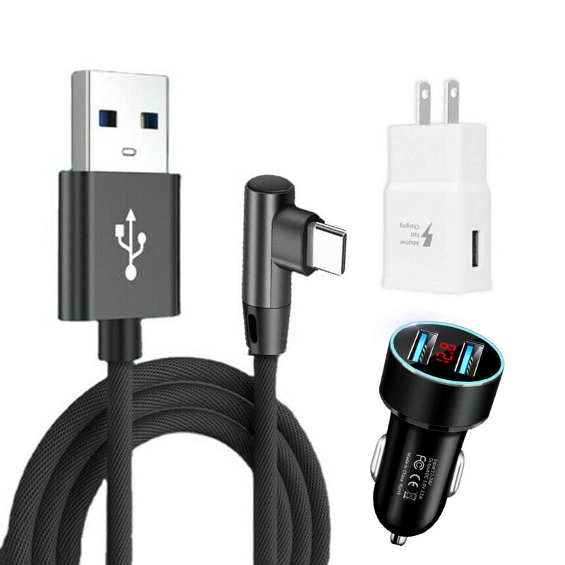 3 PACK 3FT Fast Charger Cables Cords For Apple iPhone/ Micro-USB/ Type-C/Android