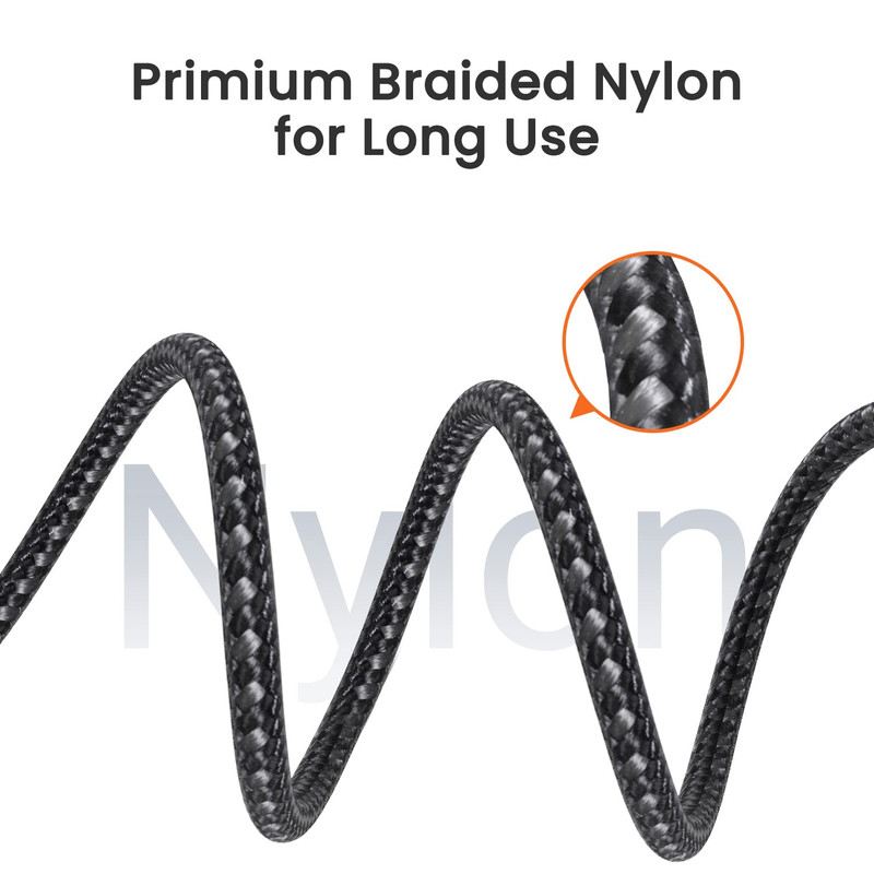 USB C to USB C Cable 3Pack[1Ft+3Ft+6Ft] 60W 5A Charger Cable Nylon Braided Type gallery