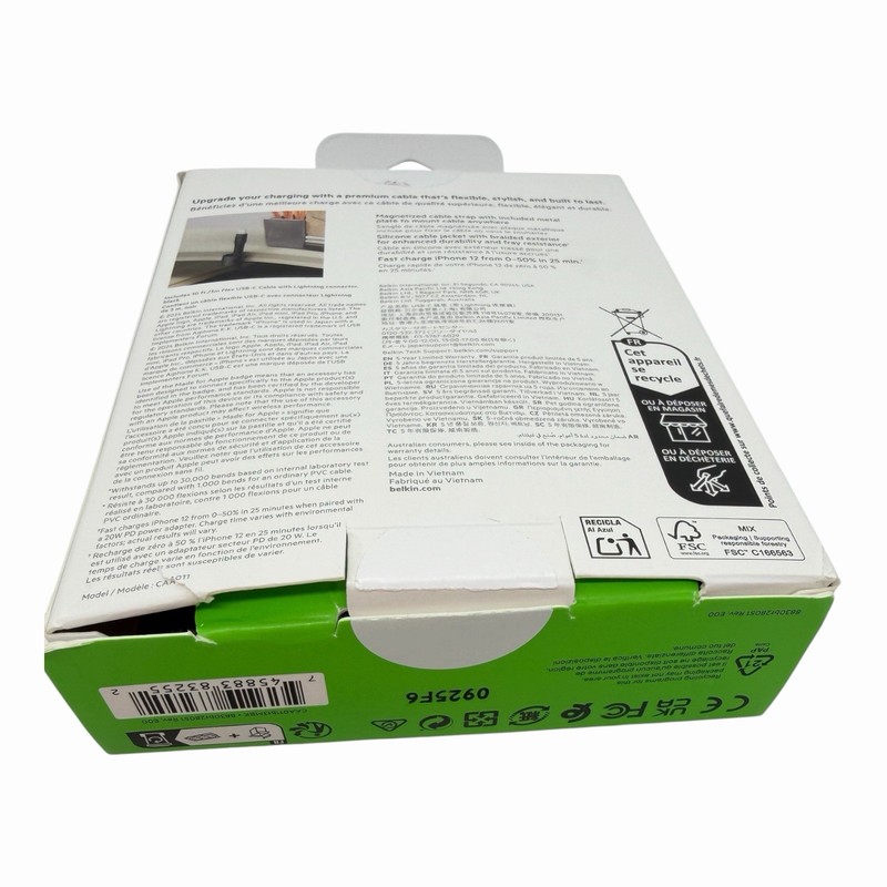 Belkin BoostCharge Pro Flex USB-C Charging Cable for iPhone iPad 10FT New gallery