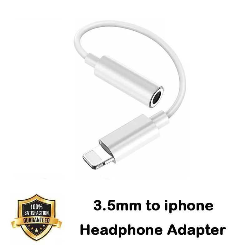 For iPhone/iPod Headphone Adapter Jack 8 Pin to 3.5mm Aux Cord Dongle Converter gallery
