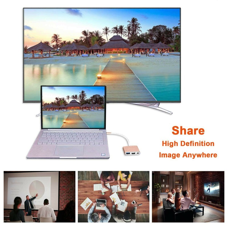 For Samsung Galaxy Note9 Note8 Note10 USB Type-C to HDMI Mirror Cable 4K Adapter gallery